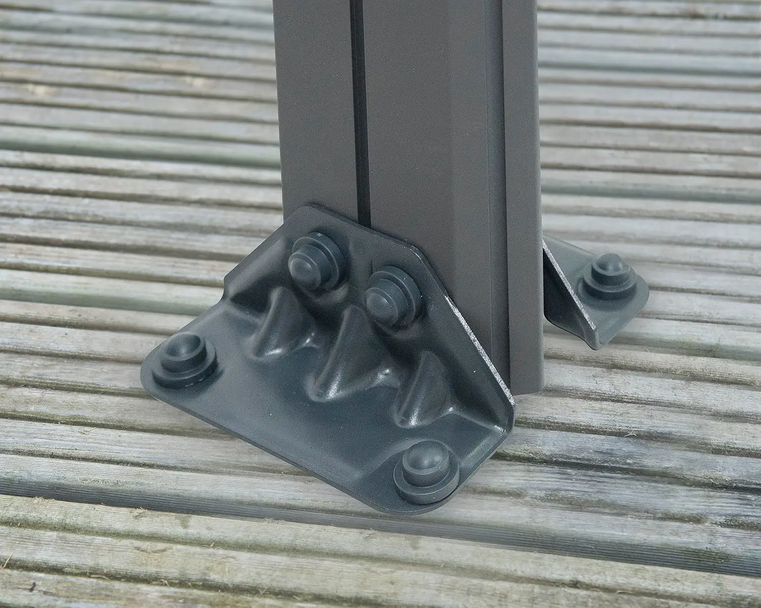 Pergola en aluminium gris 1,7 m² vue 8