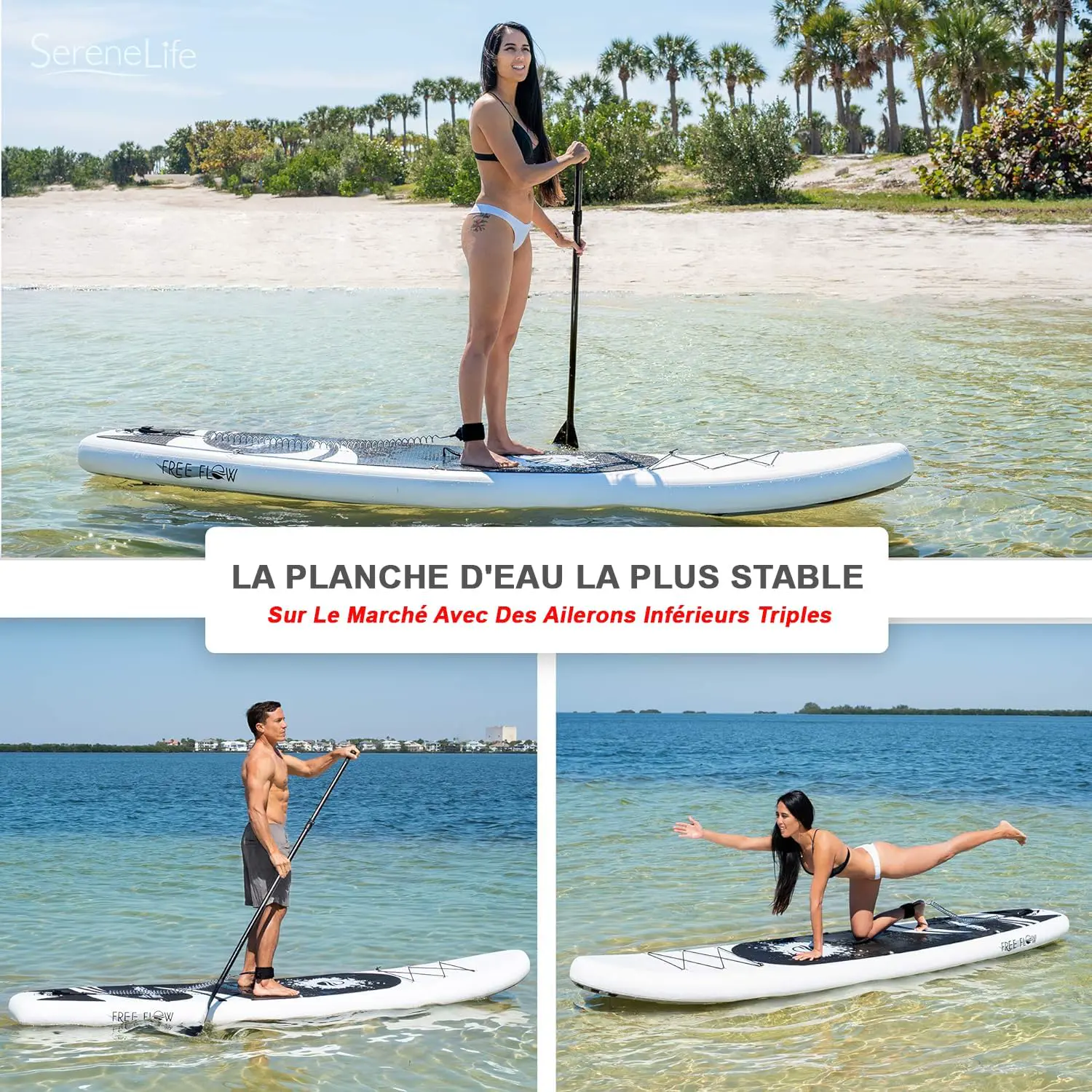 Paddle gonflable en aluminium gris vue 6