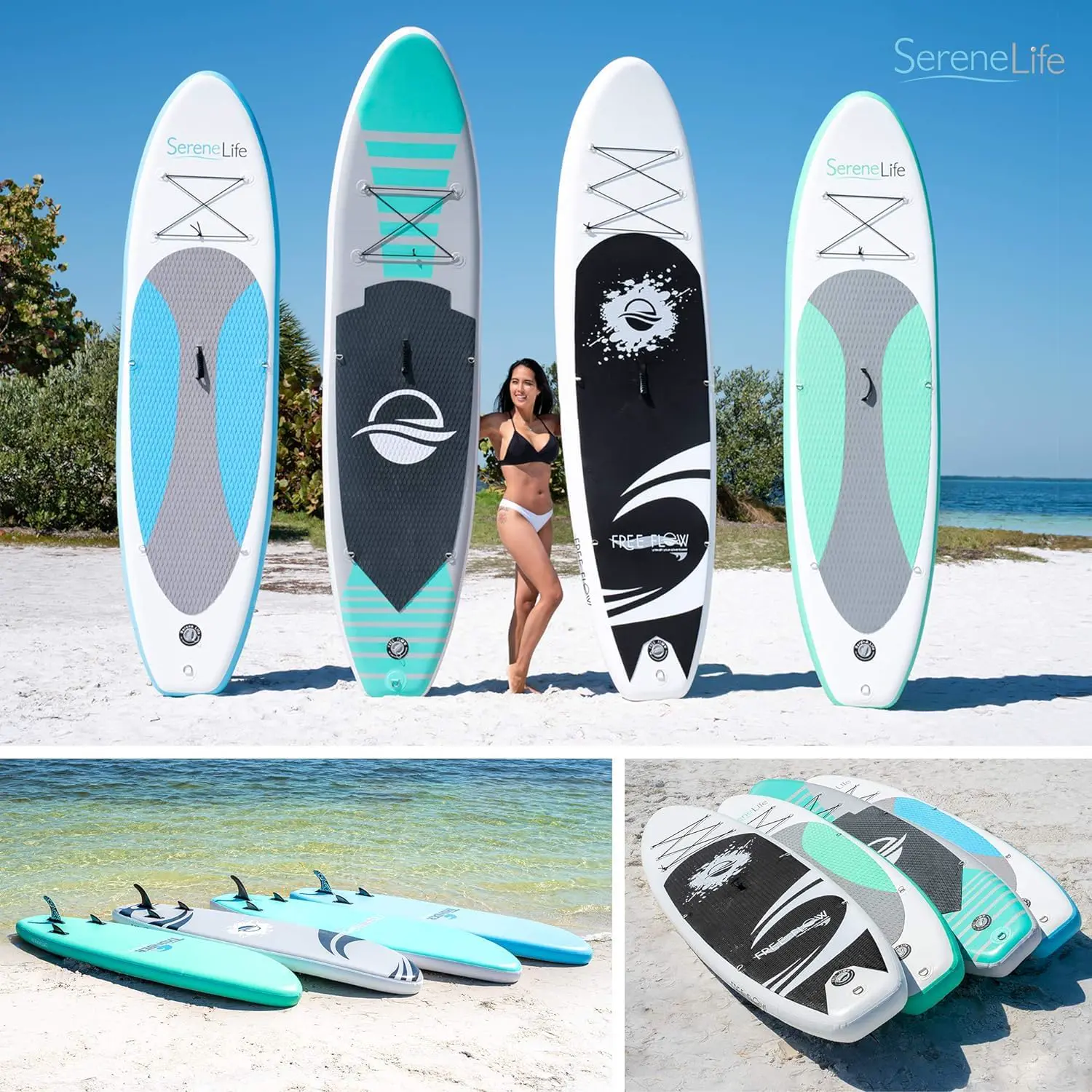 Paddle gonflable en aluminium gris vue 8
