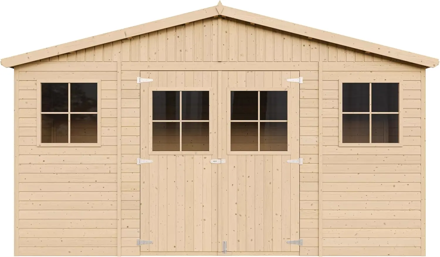 Abri de jardin en bois en bois naturel 8 m² vue 8