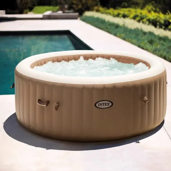 Spa gonflable 4 personnes 4 places beige — contenu détaillé 2
