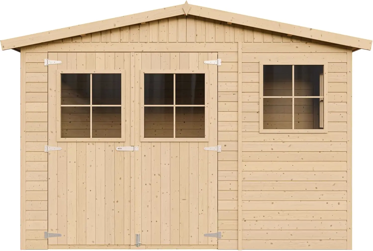 Abri de jardin en bois en bois naturel 6 m² vue 8