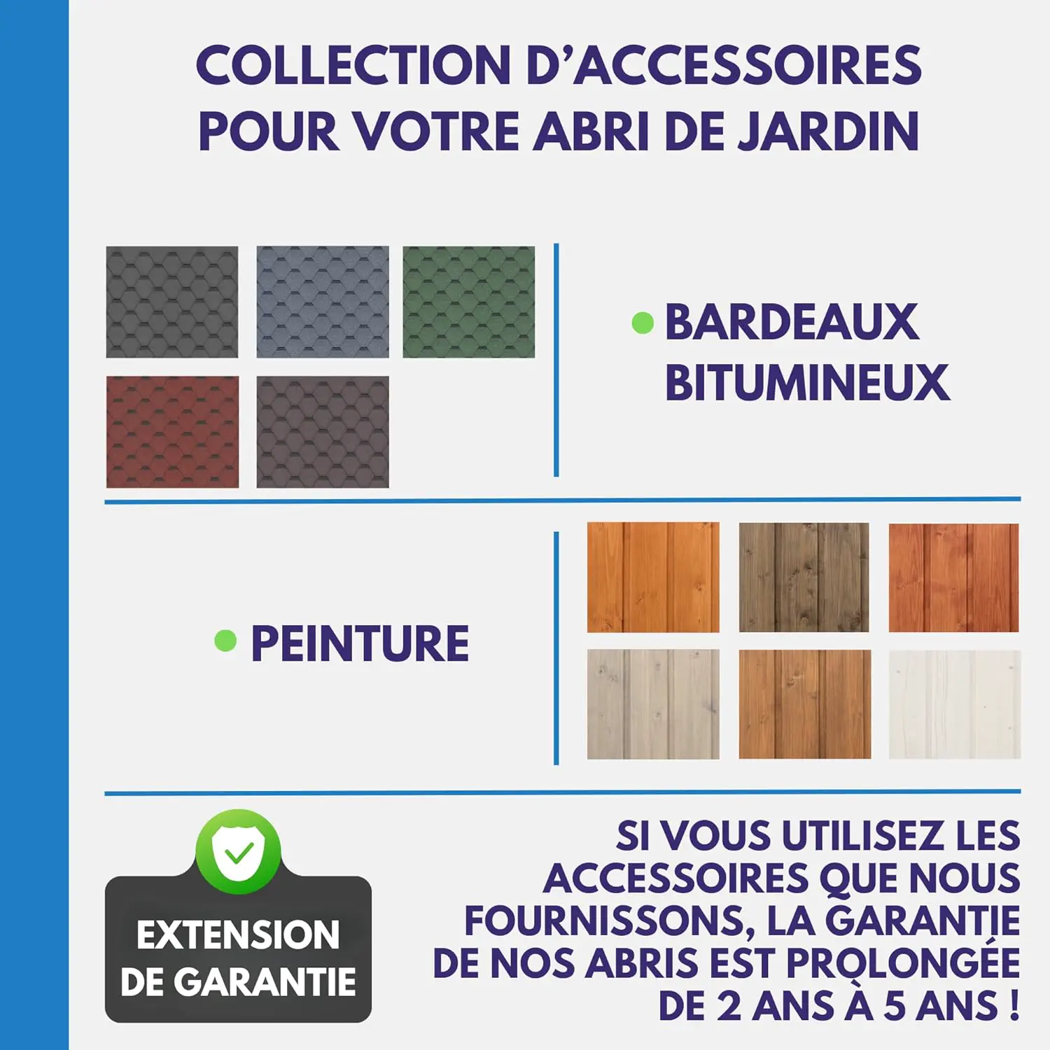 Abri de jardin en bois en bois naturel 6 m² vue 7