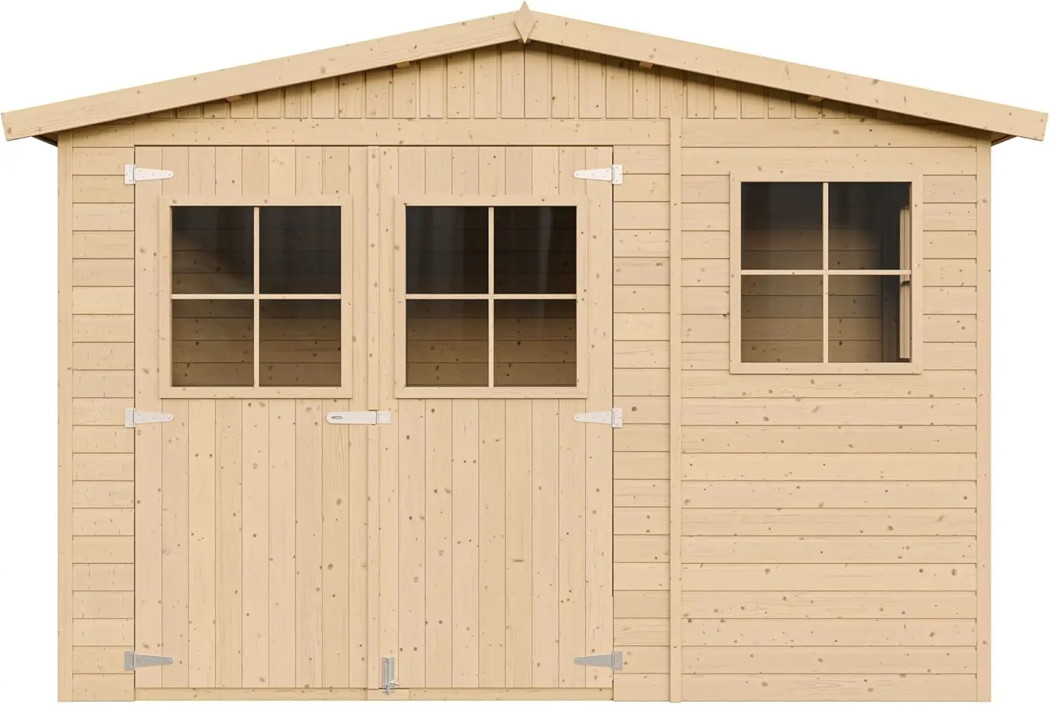 Abri de jardin en bois en bois naturel 6 m² vue 8