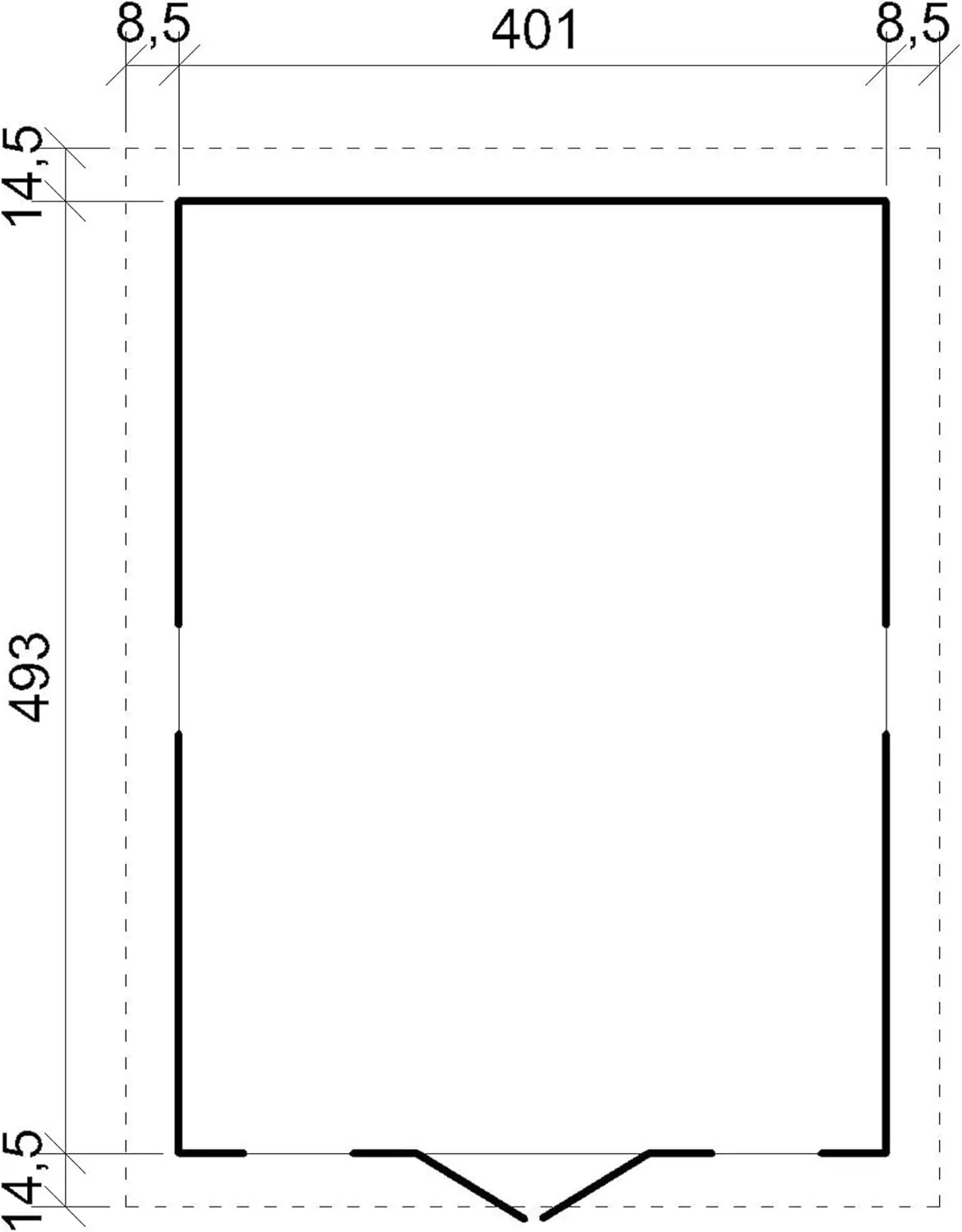 Abri de jardin en bois en bois naturel 20 m² vue 6