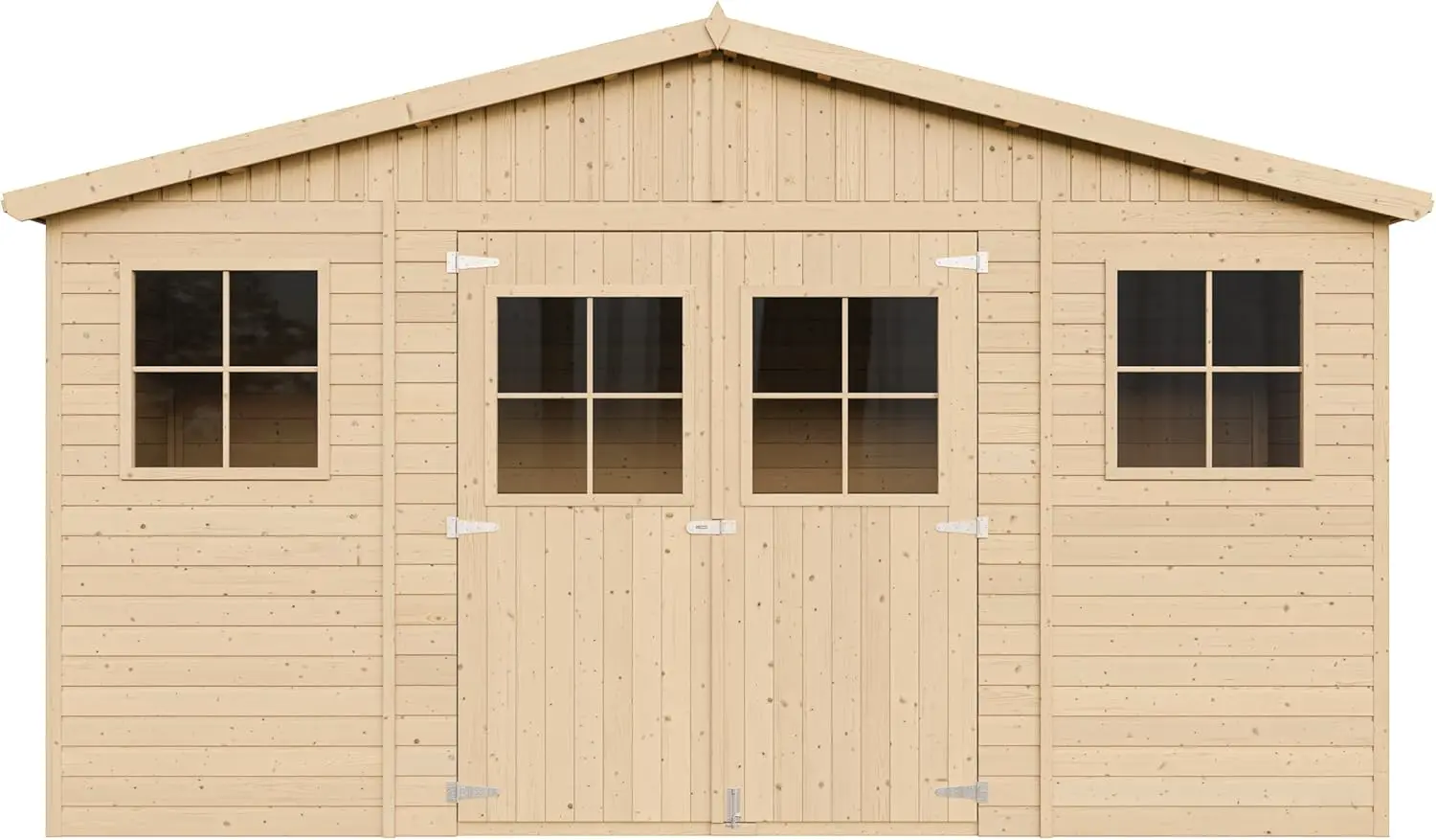 Abri de jardin en bois en bois naturel 8 m² vue 8