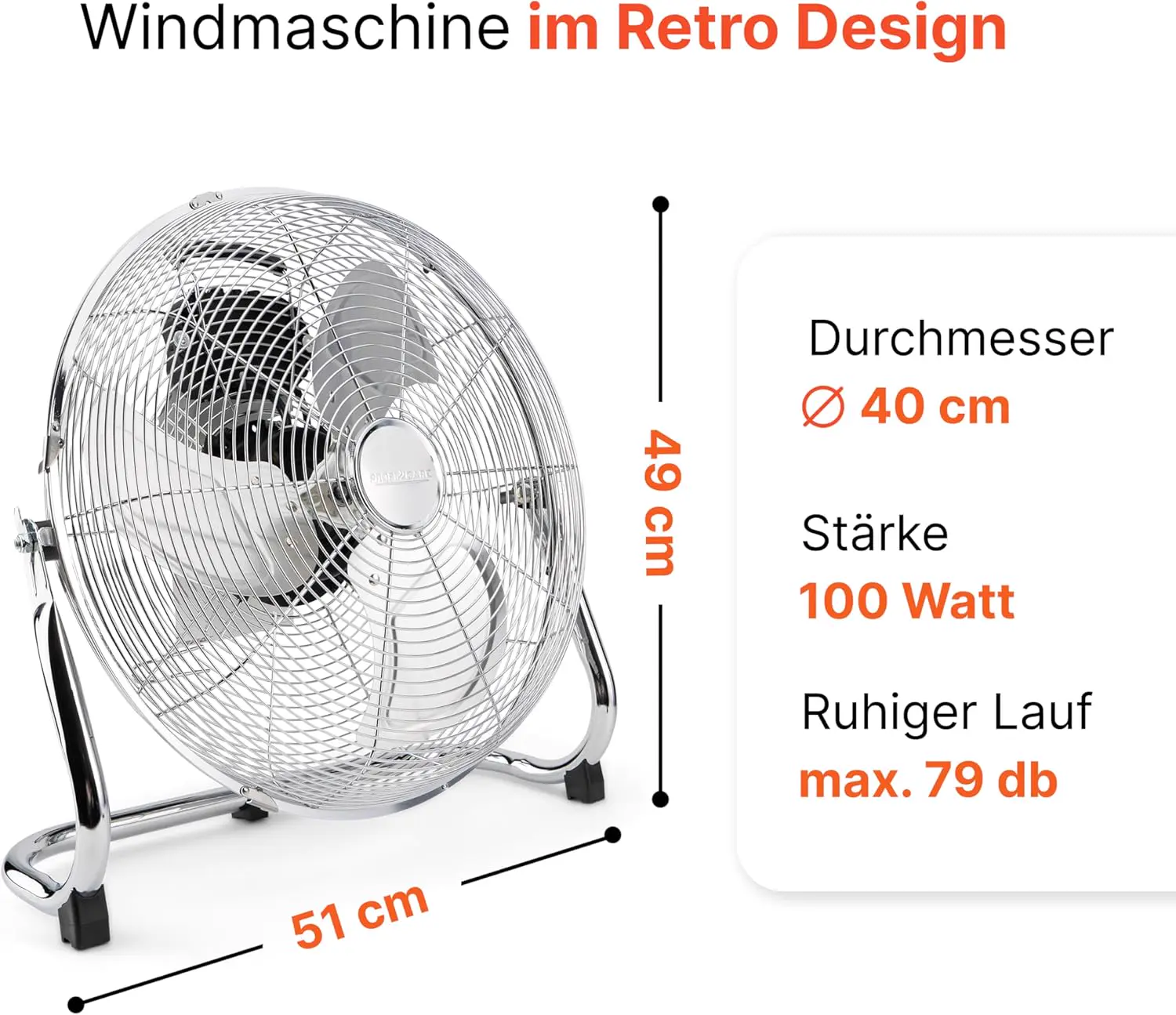 Ventilateur en métal vue 5