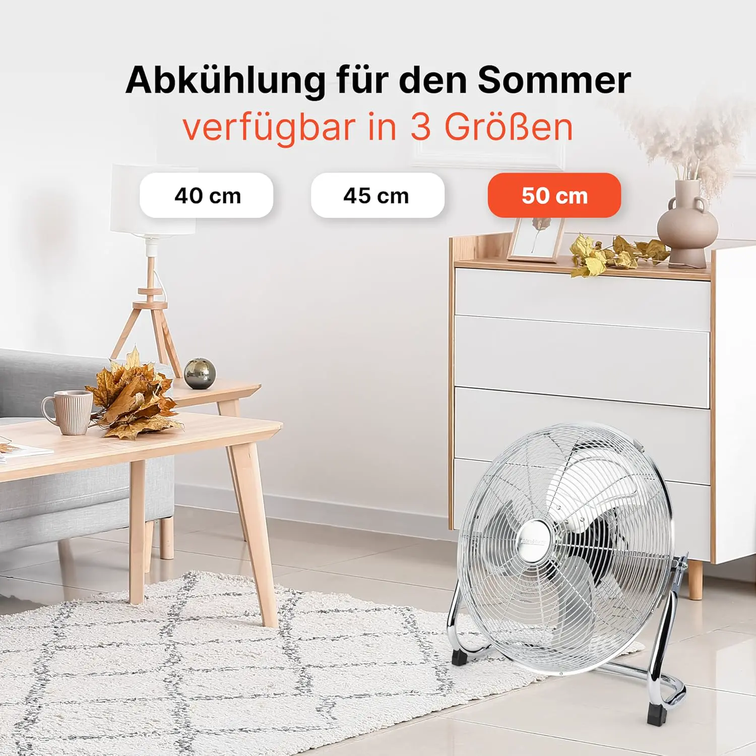 Ventilateur en métal vue 3