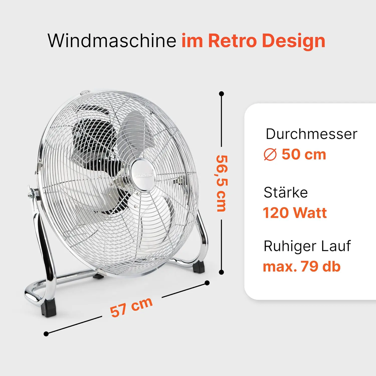 Ventilateur en métal vue 5