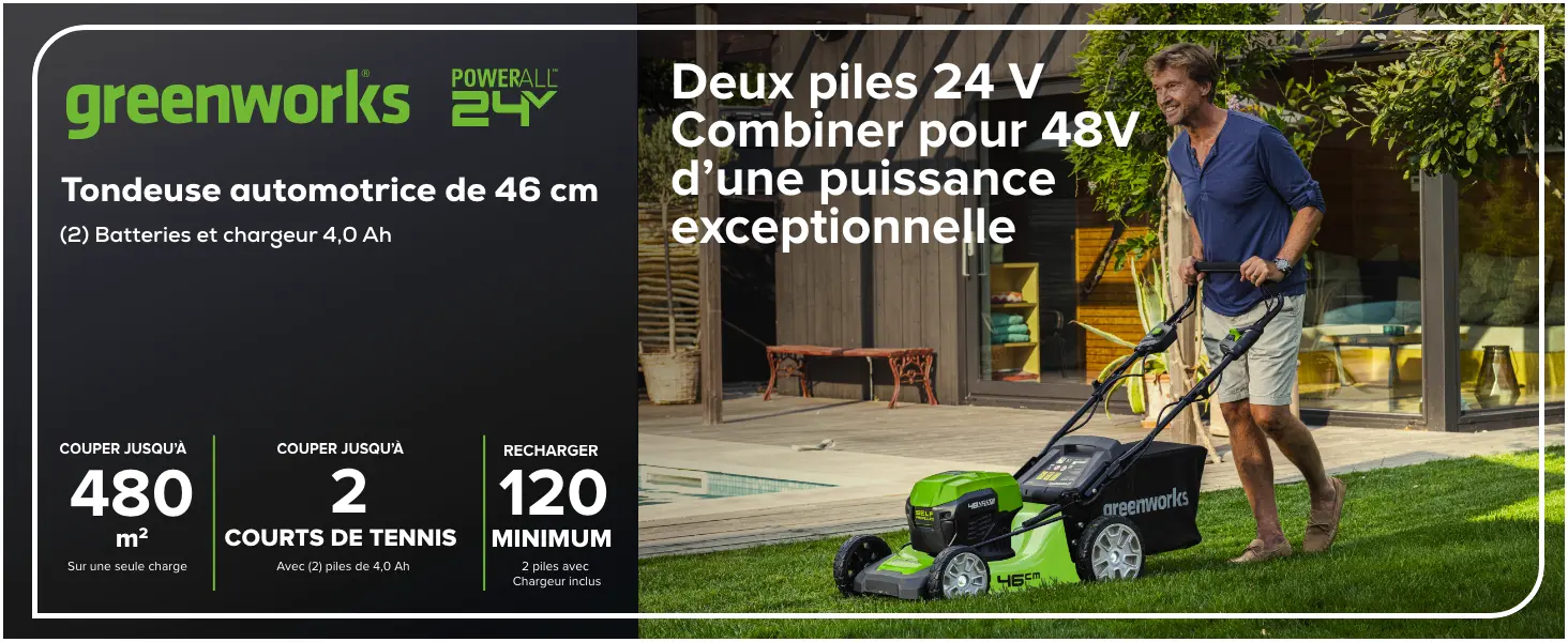 Tondeuse autoportée en acier 480 m² — contenu détaillé 1