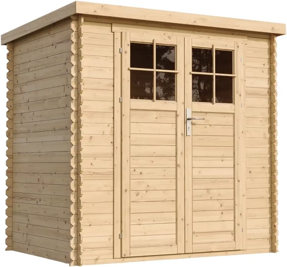 TIMBELA M311F+M311G Abri de Jardin en Bois avec Sol TRAITÉ