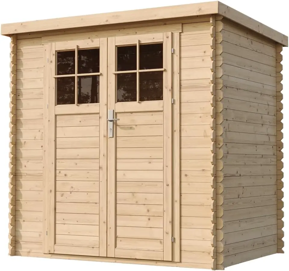Abri de jardin en bois en bois marron 2,22 m² vue 3