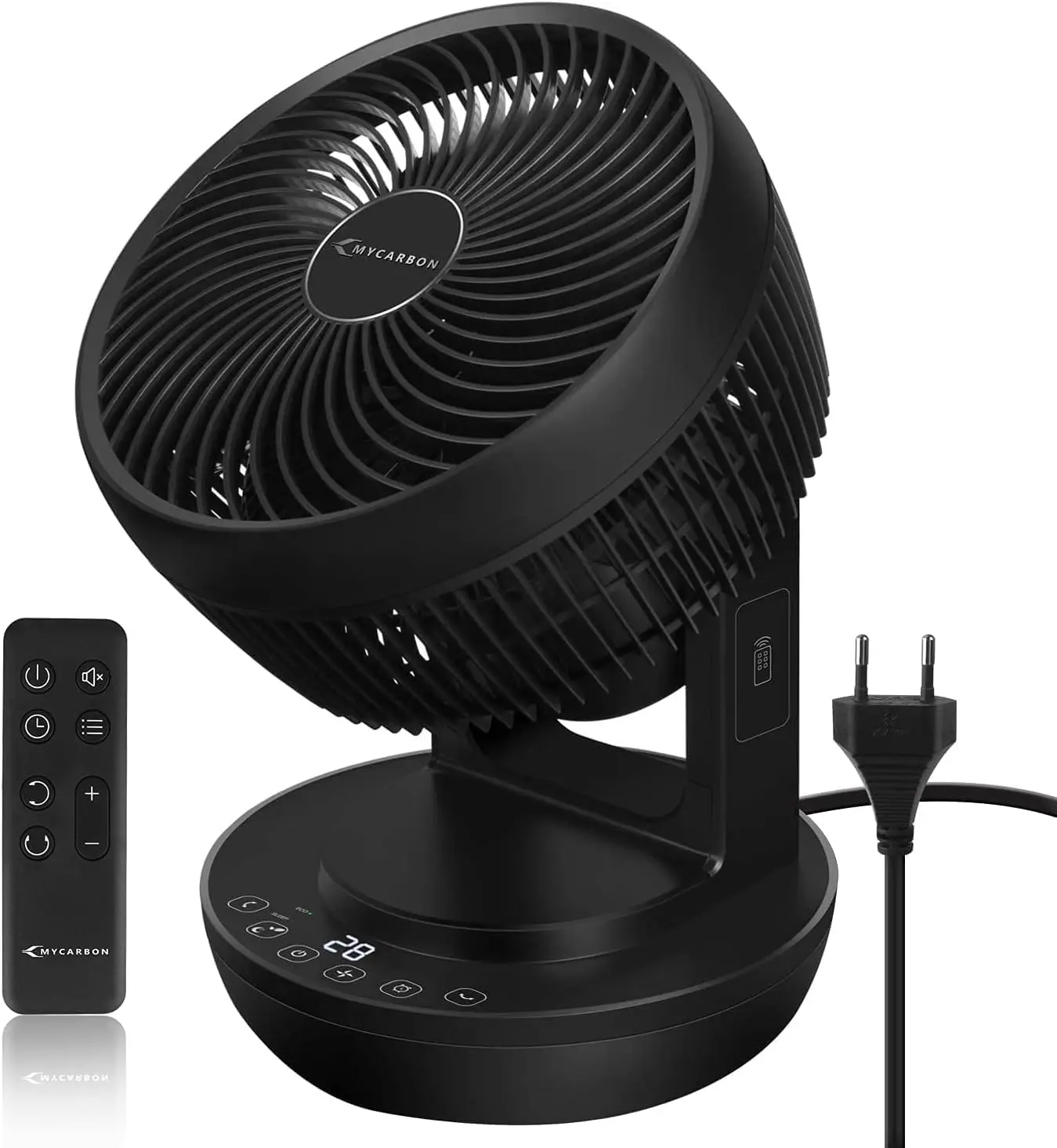 MYCARBON Ventilateur Silencieux avec Télécommande 1800m³/h ECO Mode