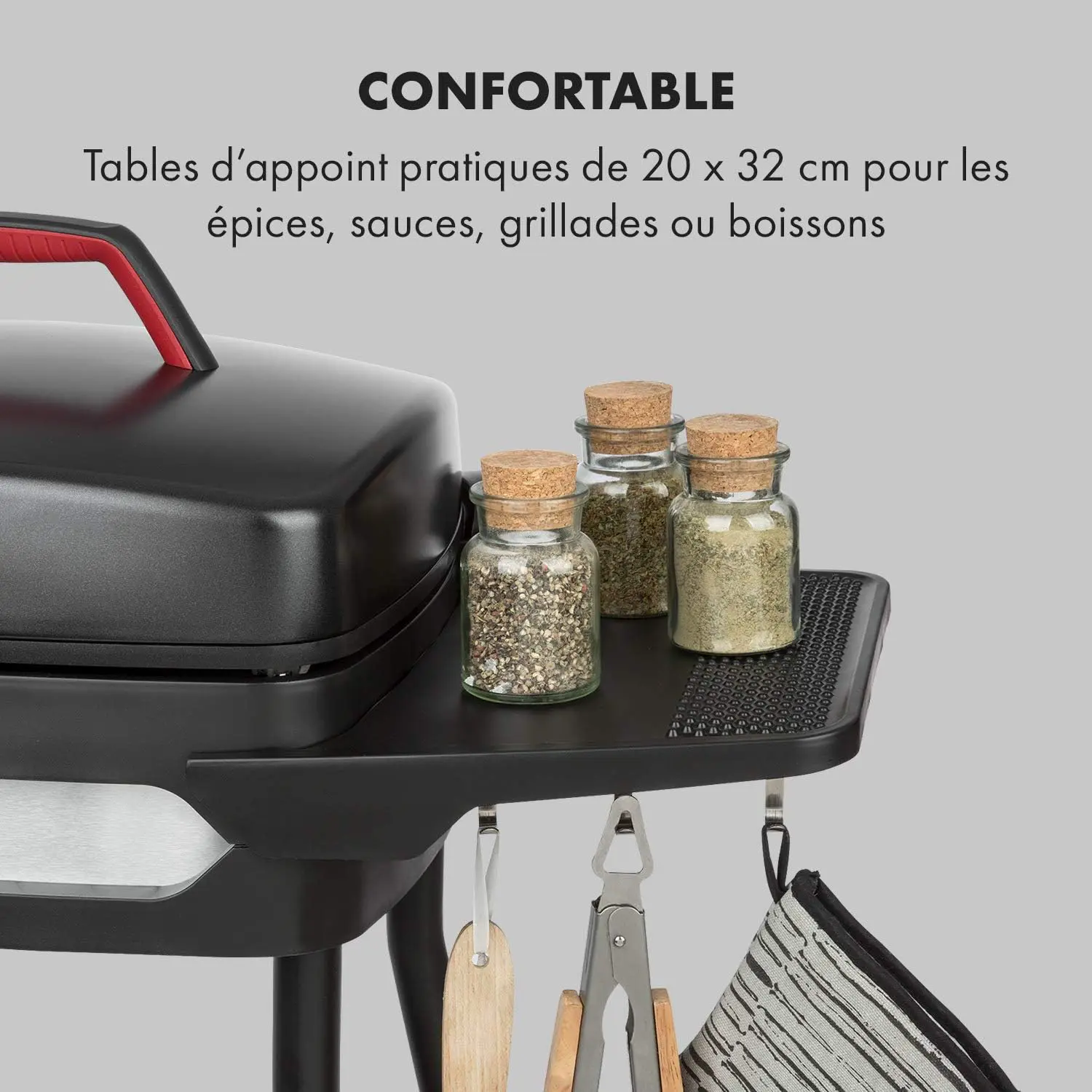 Barbecue électrique en bois 20 x 32 cm vue 3
