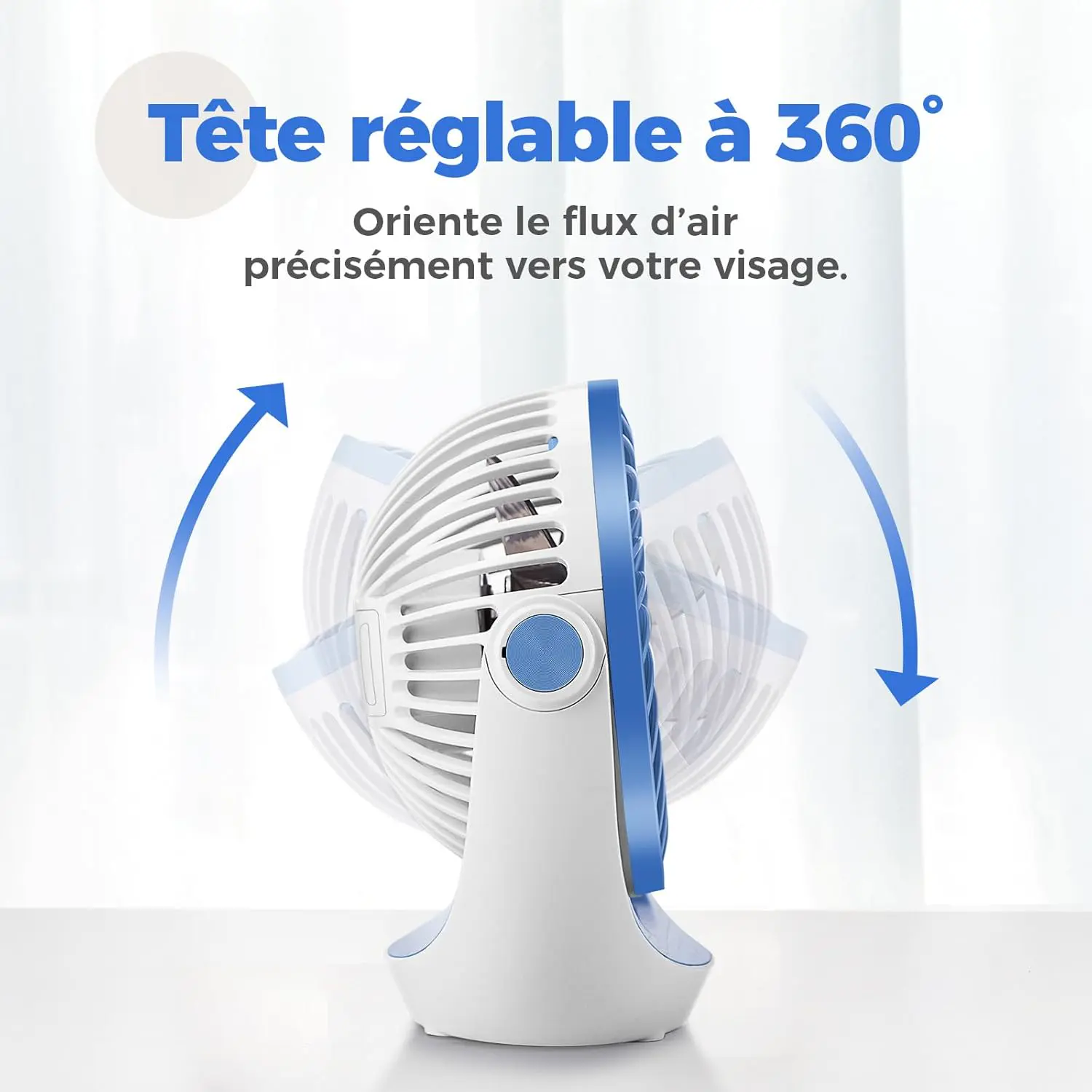 Ventilateur OCOOPA Ventilateur de bureau USB avec flux d'air p… vue 3