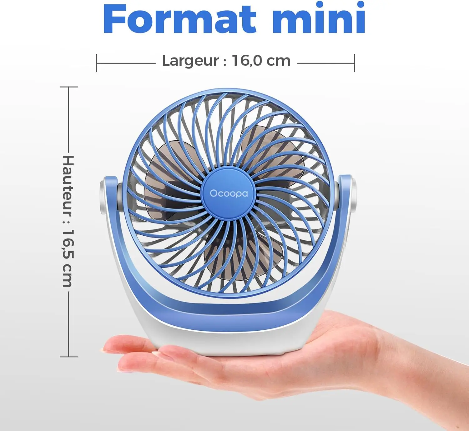 Ventilateur OCOOPA Ventilateur de bureau USB avec flux d'air p… vue 7