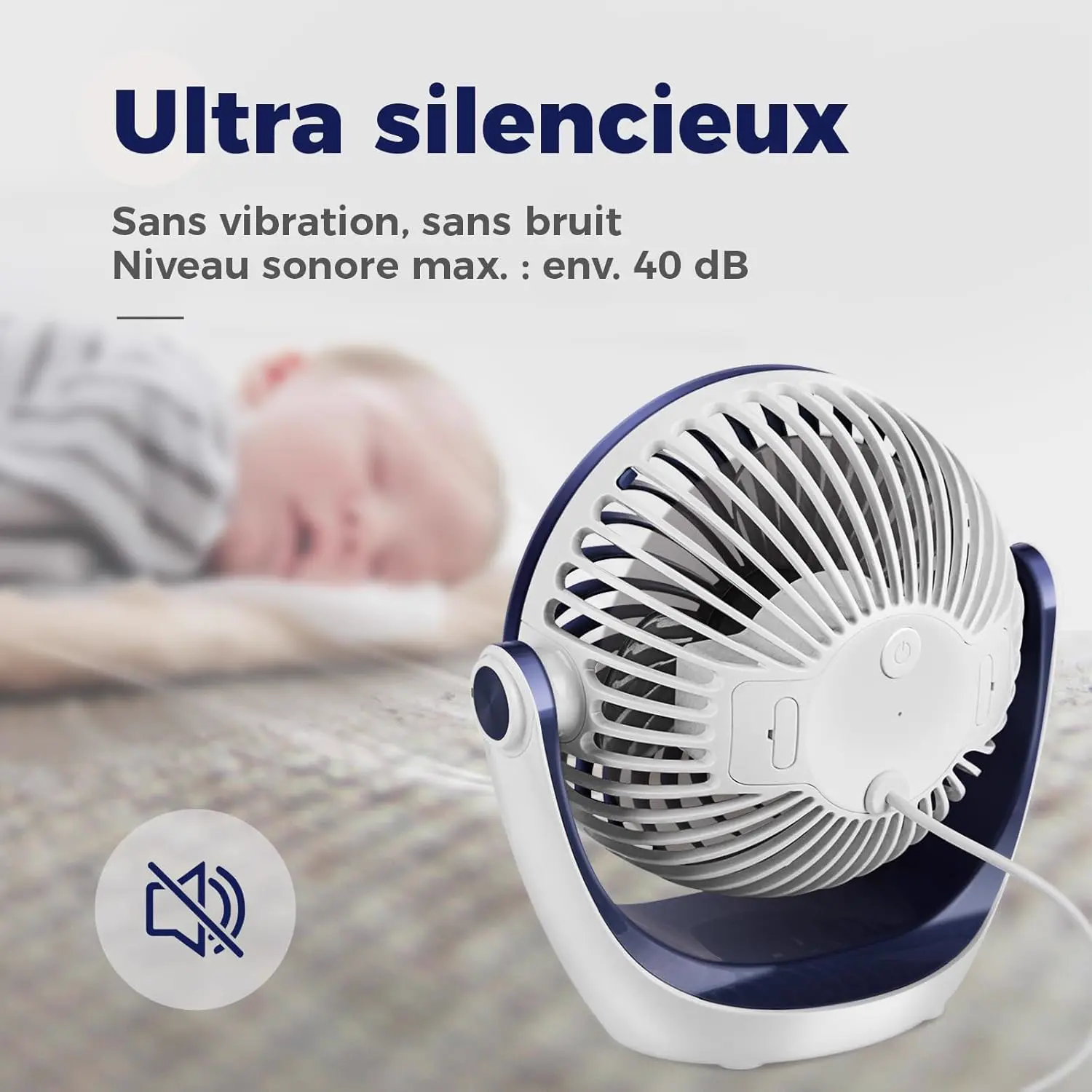 Ventilateur OCOOPA Ventilateur Silencieux Portable Mini Puissant vue 4