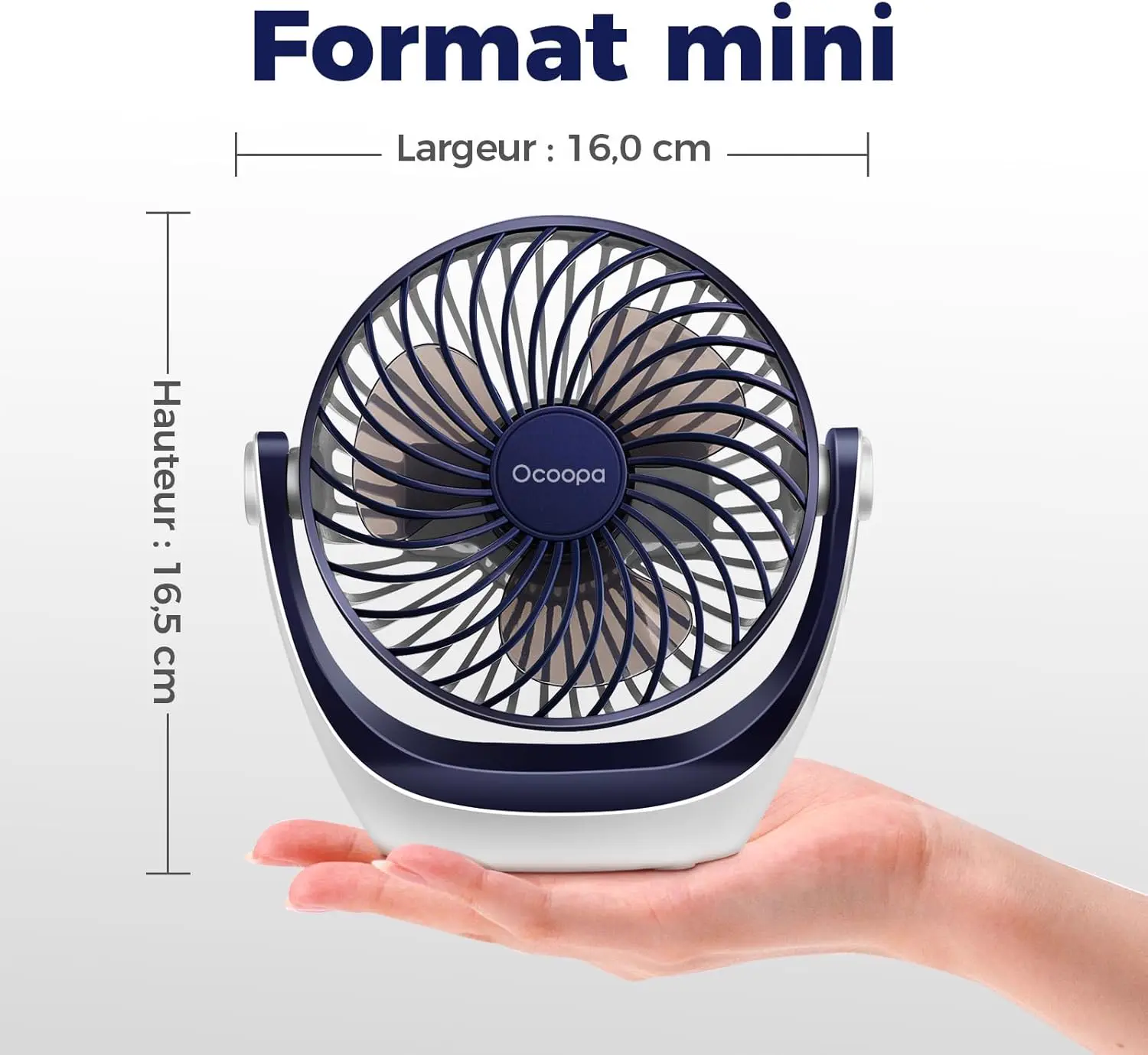 Ventilateur OCOOPA Ventilateur Silencieux Portable Mini Puissant vue 7