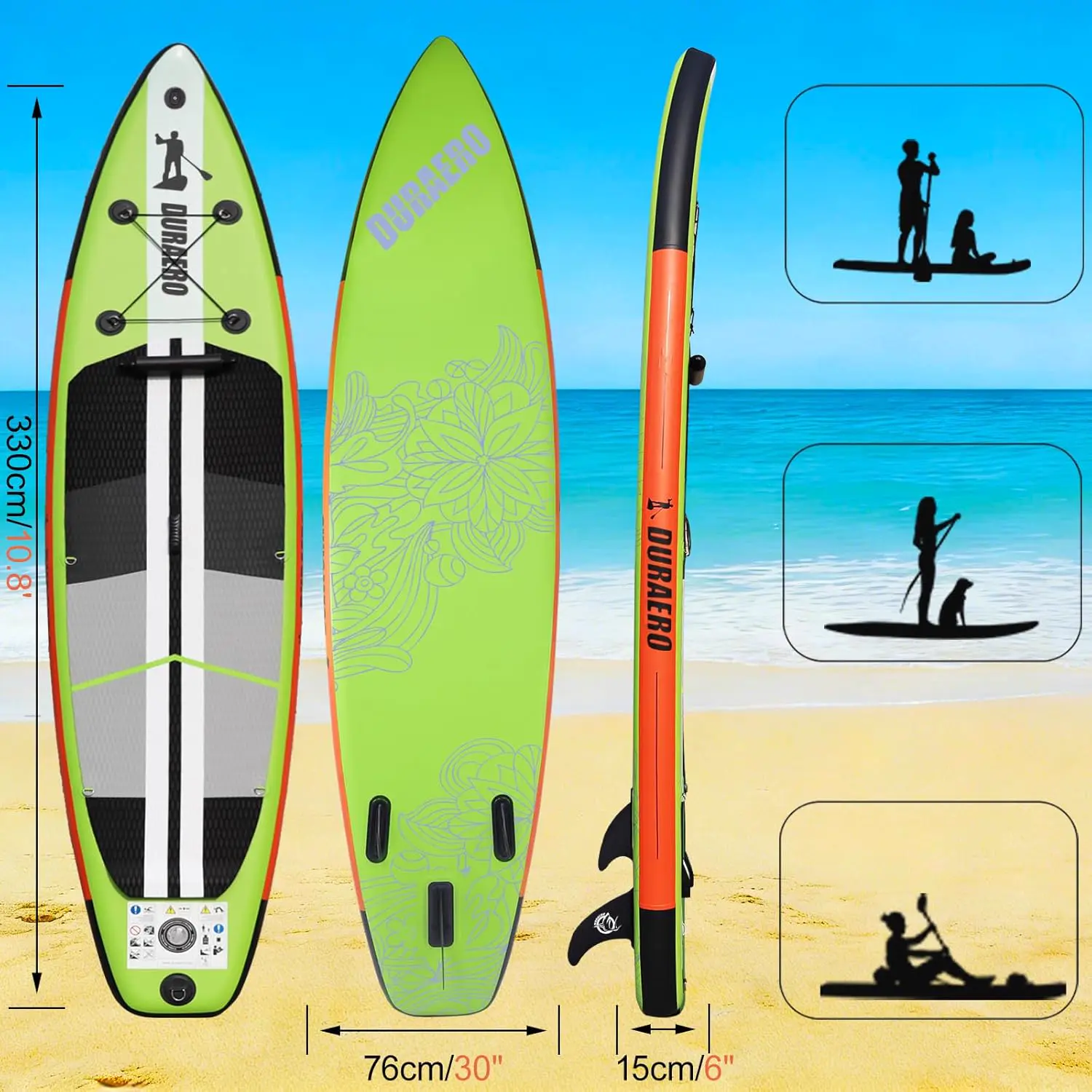 Paddle gonflable 76 x 15 cm vue 2