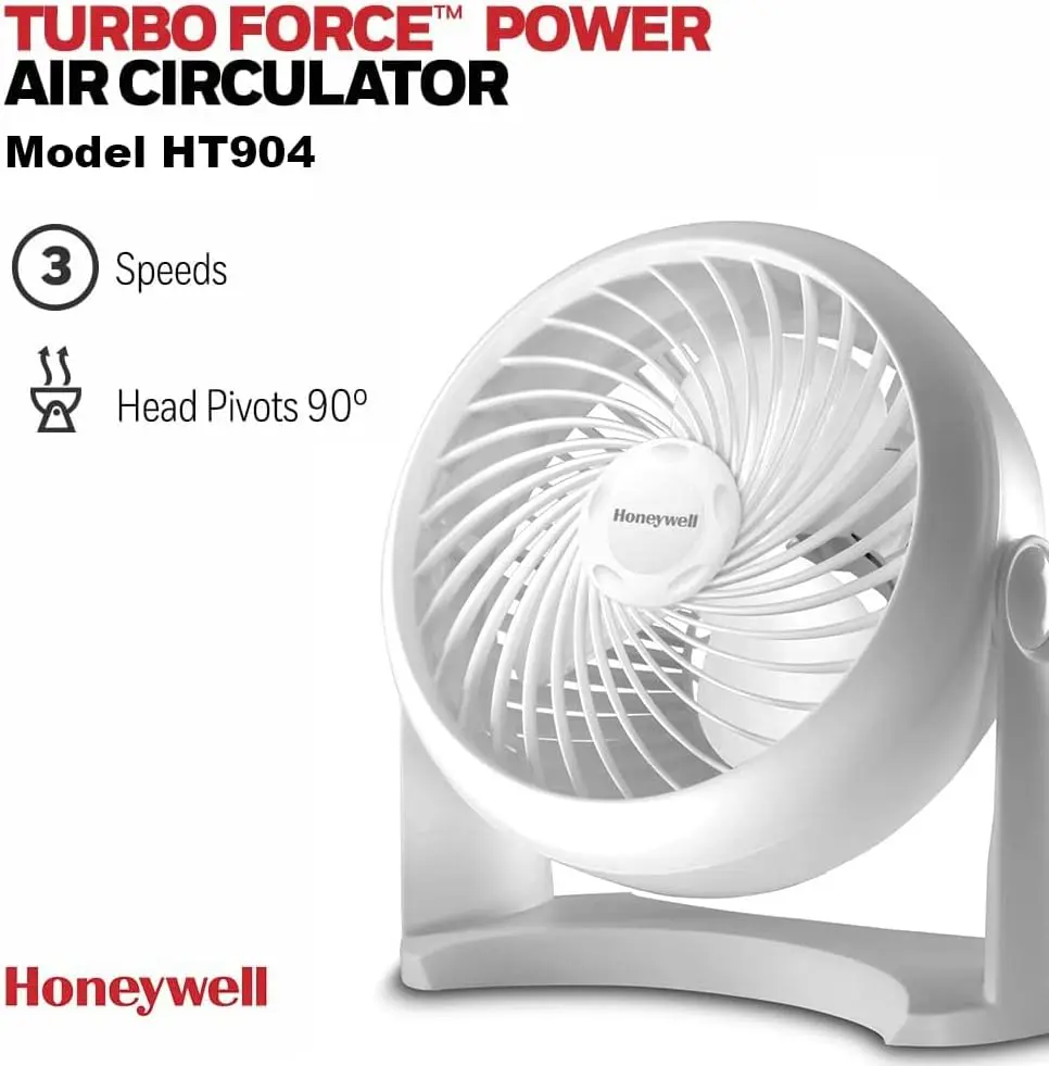 Ventilateur blanc vue 2