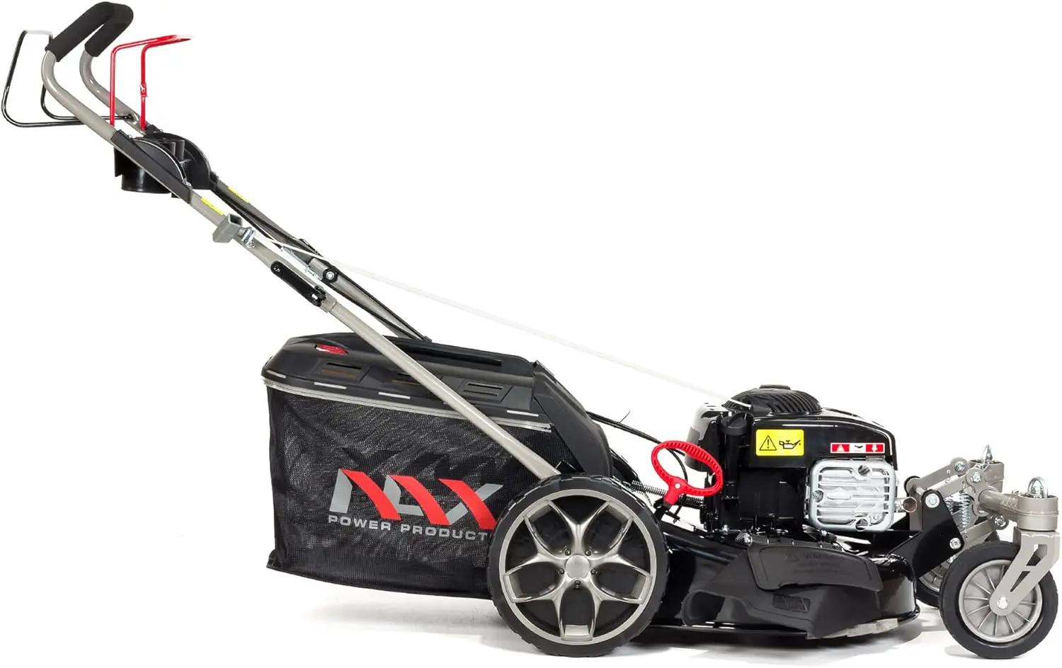 Tondeuse autoportée en acier noir vue 5