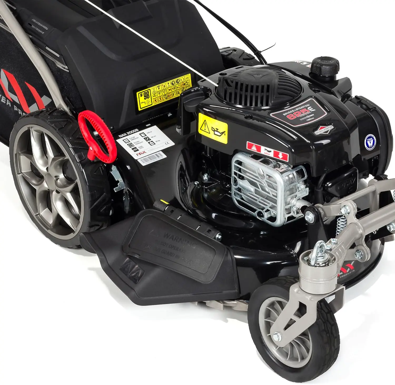 Tondeuse autoportée en acier noir vue 7