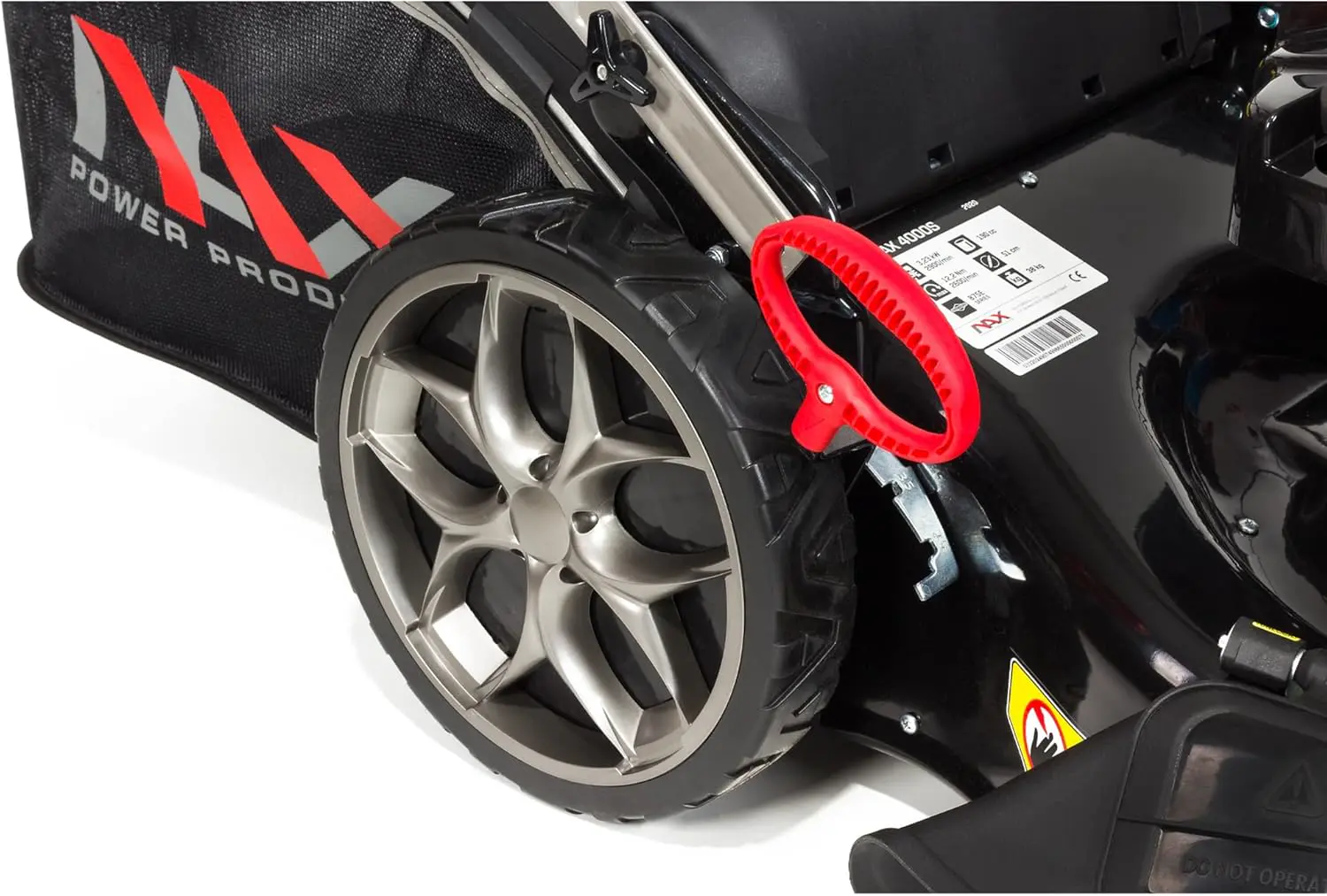 Tondeuse autoportée en acier noir vue 9