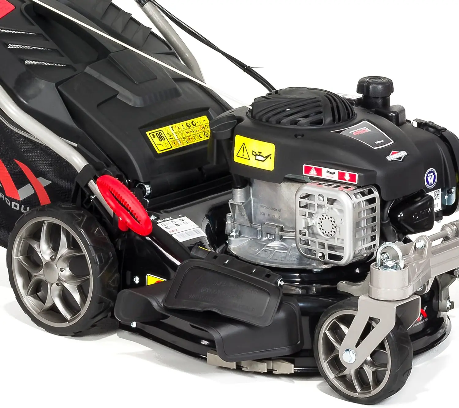 Tondeuse autoportée en acier noir vue 7