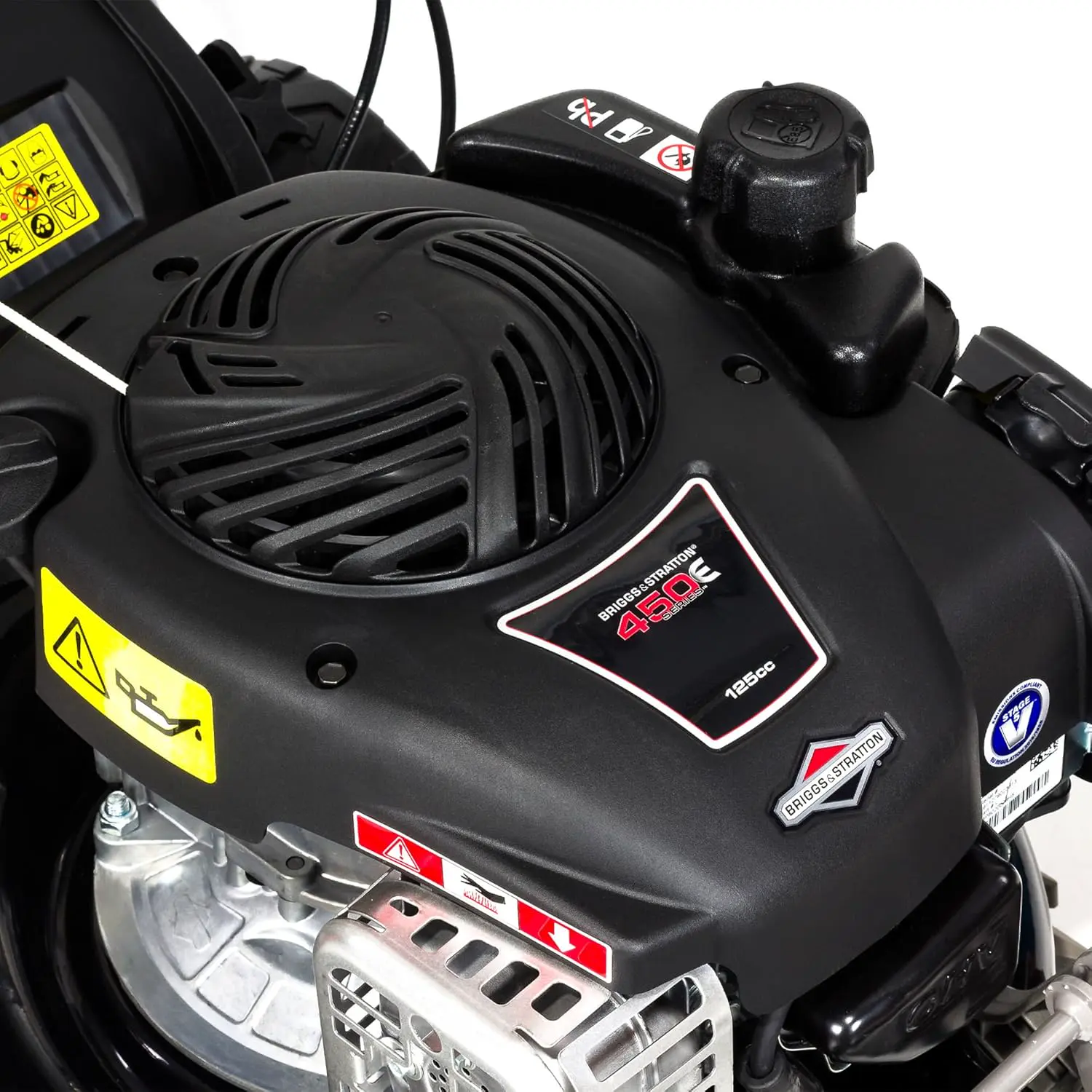 Tondeuse autoportée en acier noir vue 8