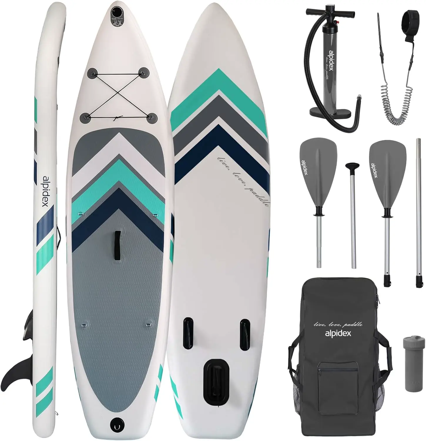 ALPIDEX Stand Up Paddle Board 305x76x15 cm Sup Planche Gonflable iSup