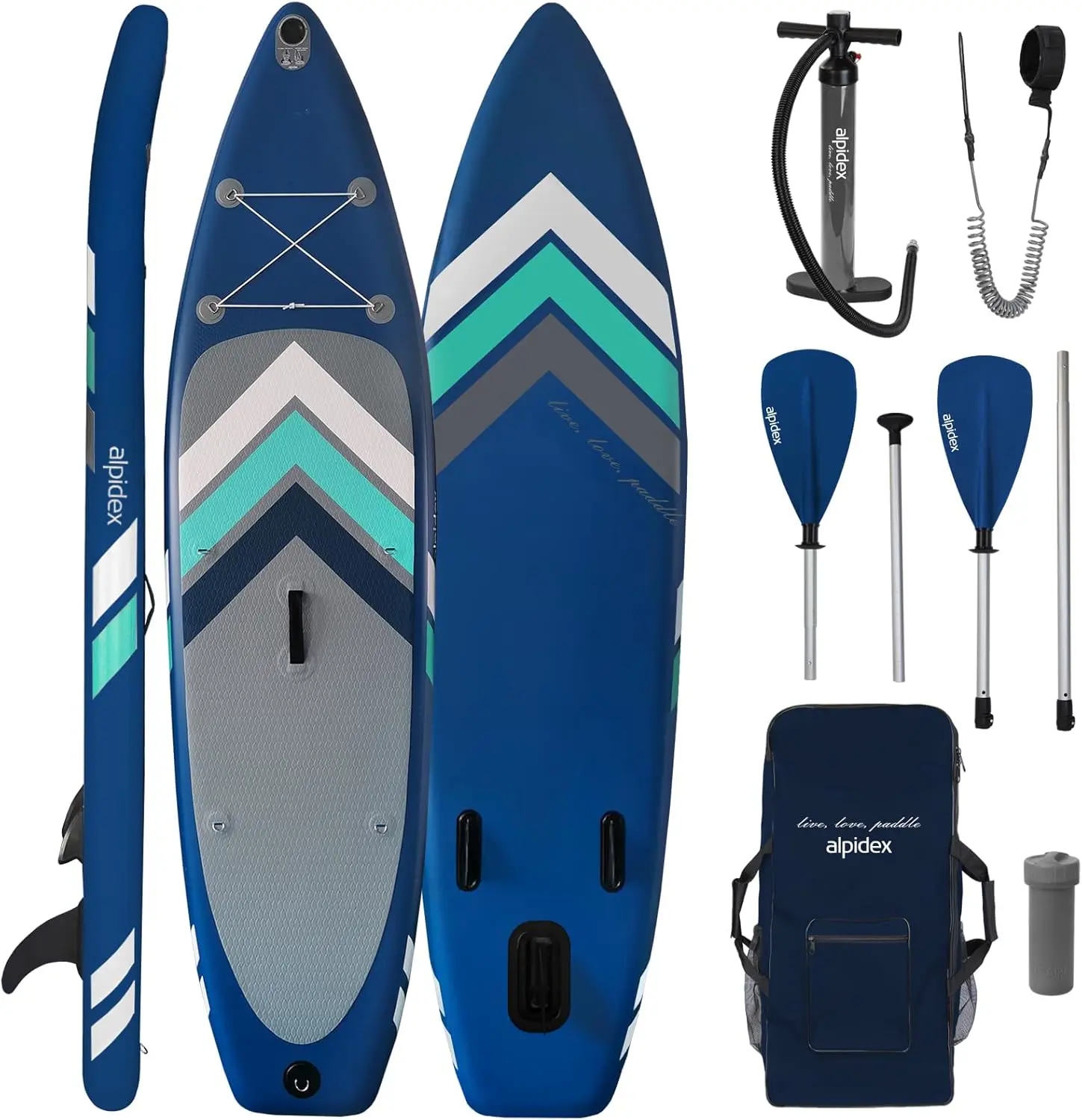 ALPIDEX Stand Up Paddle Board 305x76x15 cm Sup Planche Gonflable iSup
