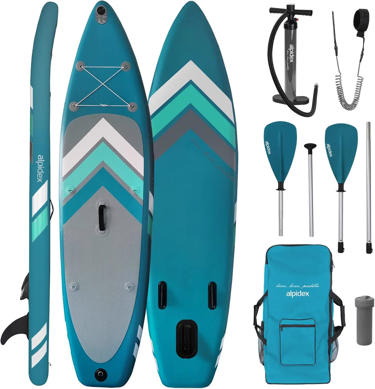 ALPIDEX Stand Up Paddle Board 305x76x15 cm Sup Planche Gonflable iSup