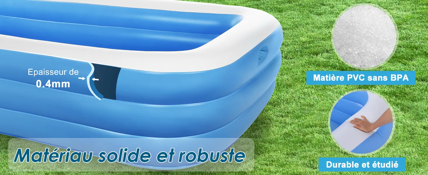 Piscine hors sol 5 places bleu 182 x 56 cm — contenu détaillé 2