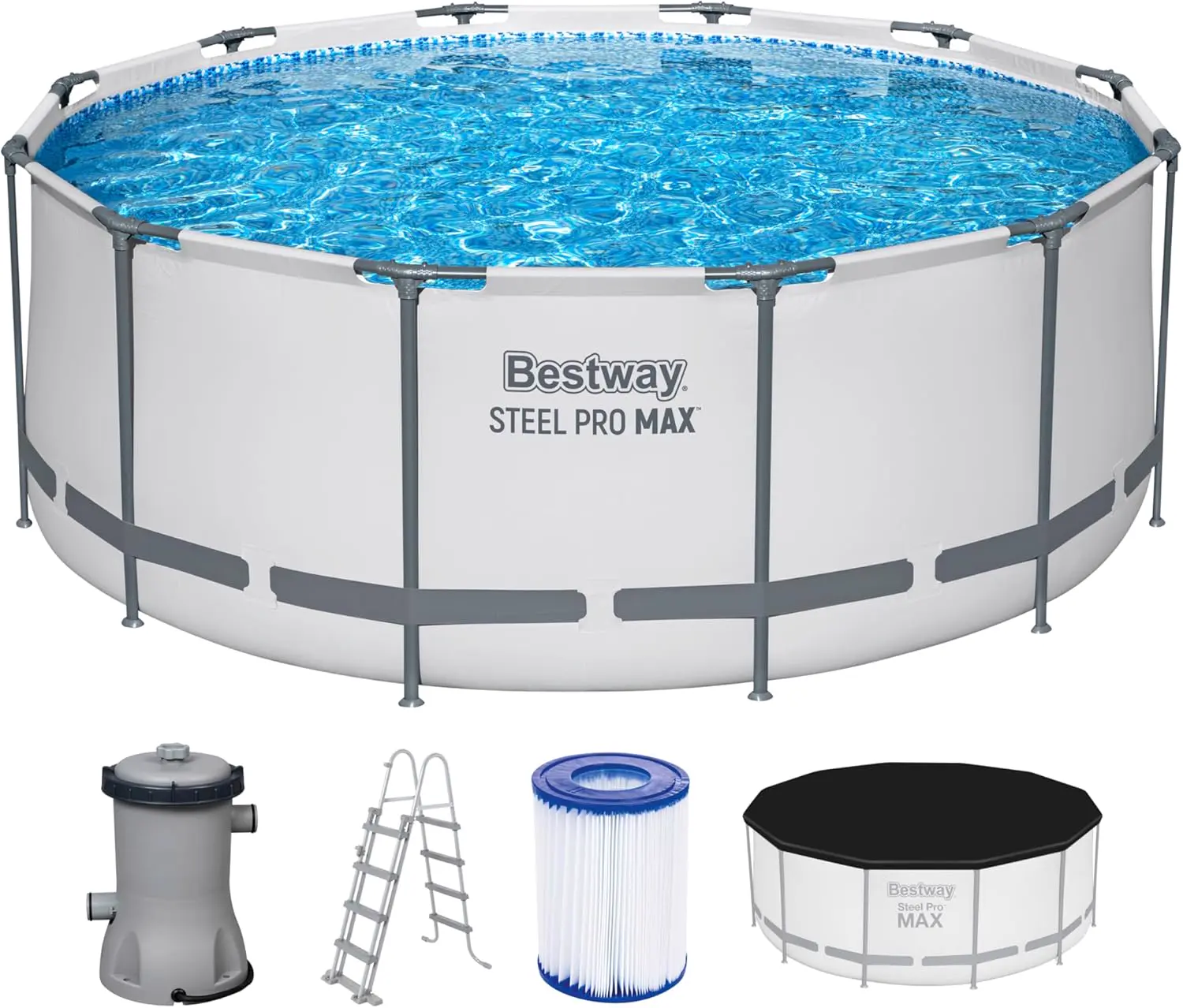 Bestway Ensemble de piscine Steel Pro MAX Rond 366x122 cm