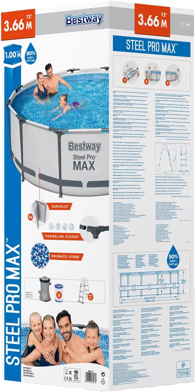 Piscine hors sol 3,66 x 1,00 m vue 2