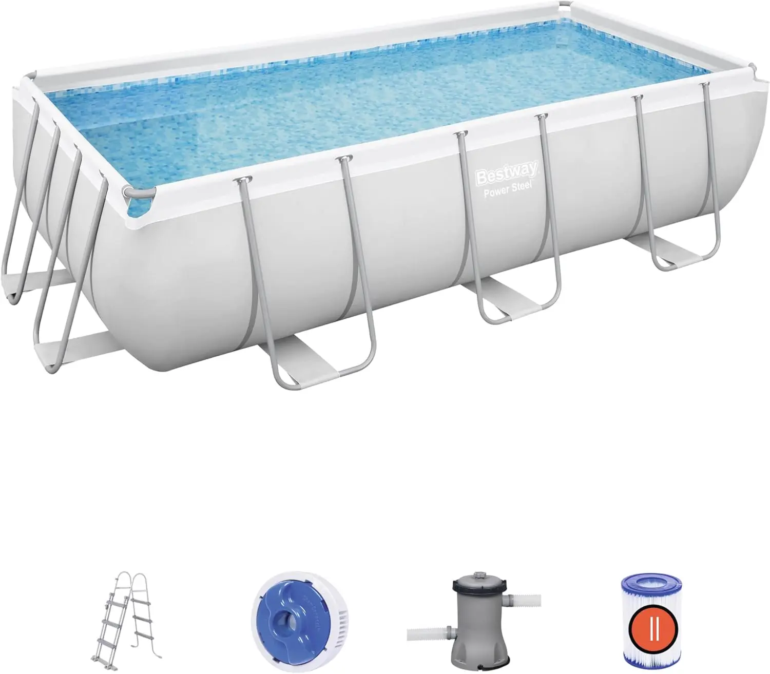 Piscine Hors Sol 404 x 201 x 100 cm BESTWAY Rectangulaire Power