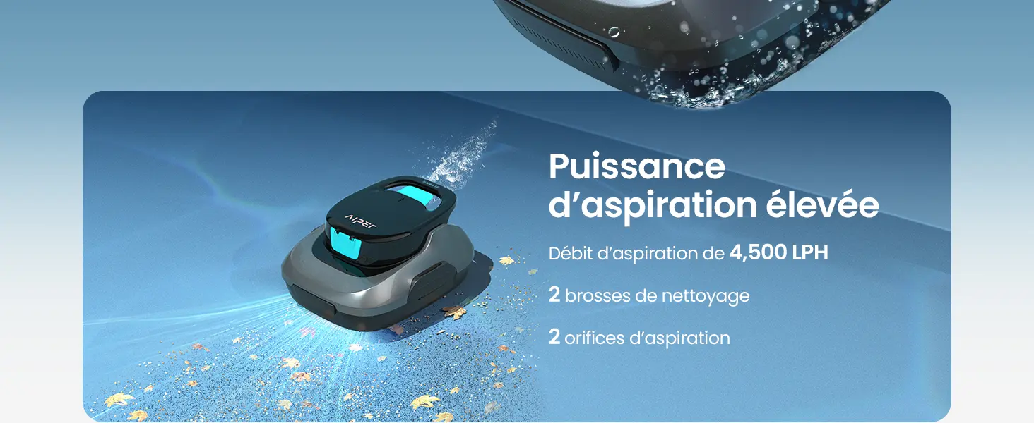Robot piscine vert 80 m² — contenu détaillé 2