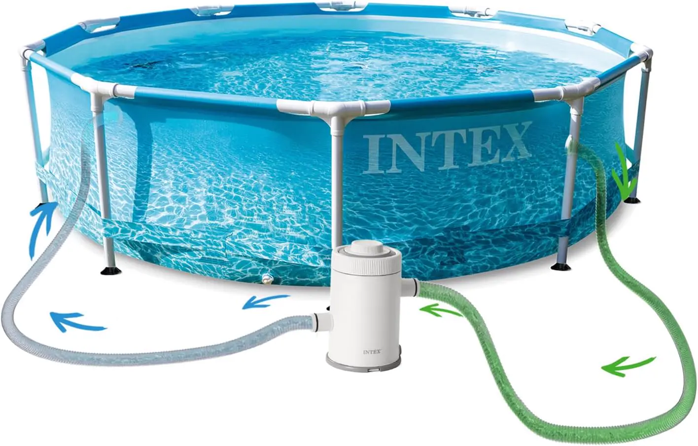 Piscine hors sol en métal vue 5