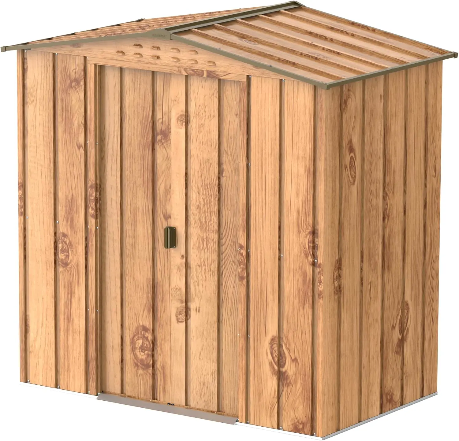 Abri de jardin en bois en métal marron 2,17 m² vue 1
