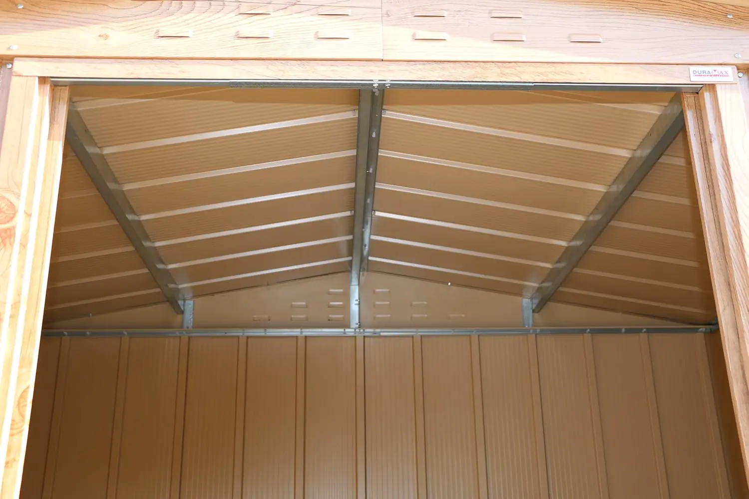 Abri de jardin en bois en métal marron 2,17 m² vue 8