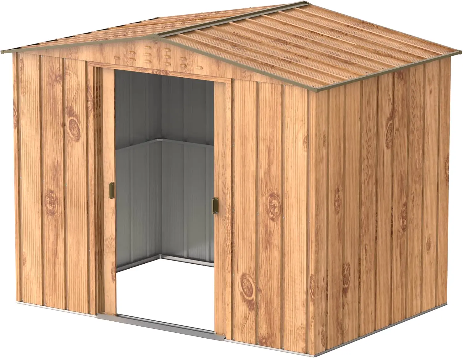 Abri de jardin en bois en acier anthracite 4,37 m² vue 6