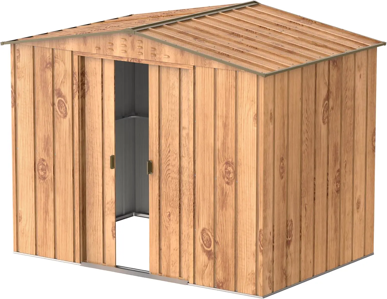 Abri de jardin en bois en acier anthracite 4,37 m² vue 7