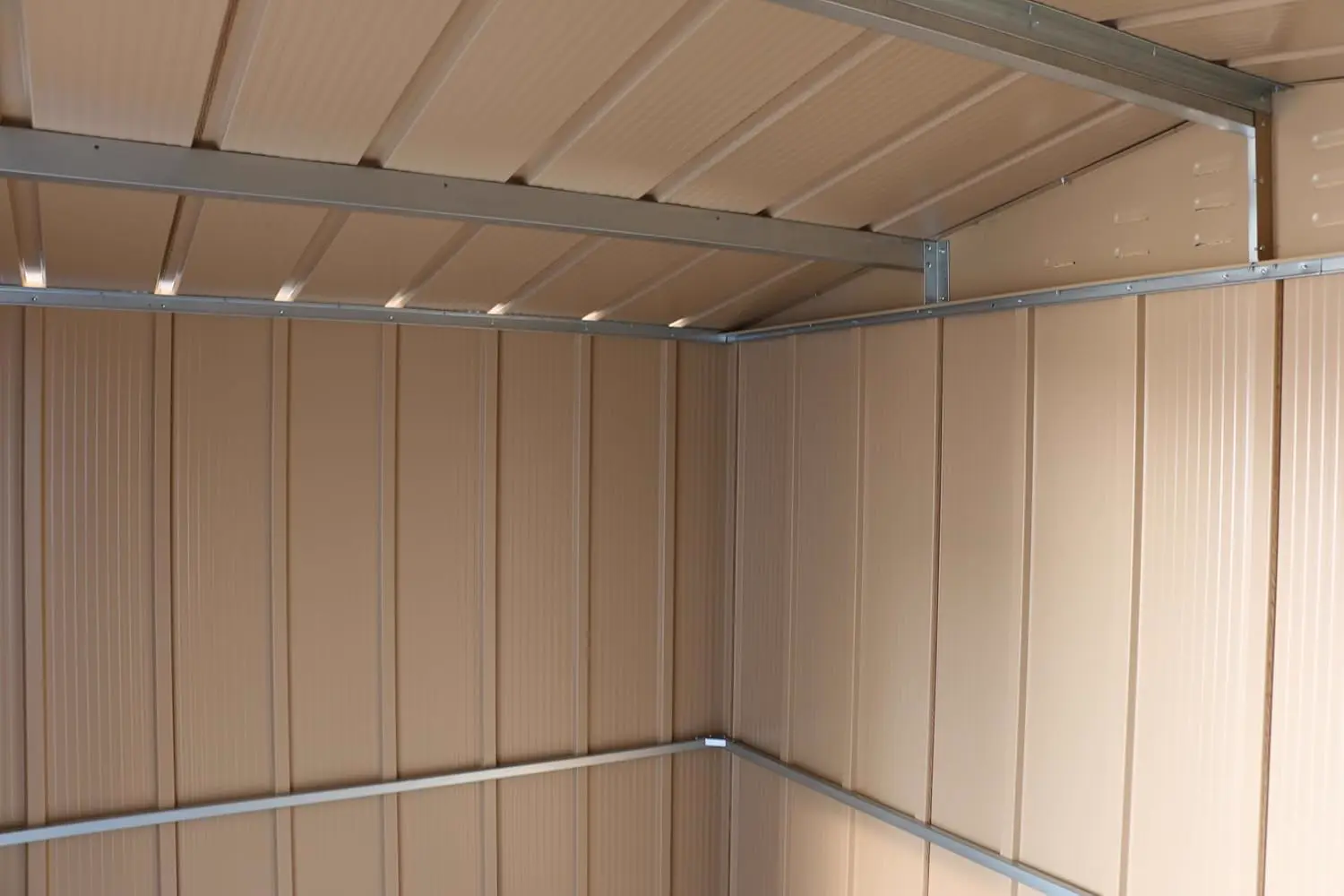 Abri de jardin en bois en acier anthracite 4,37 m² vue 8
