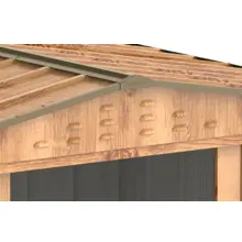 Abri de jardin en bois en métal 7,28 m² — contenu détaillé 7