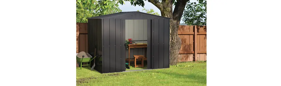 Abri de jardin en bois en métal 7,28 m² — contenu détaillé 10