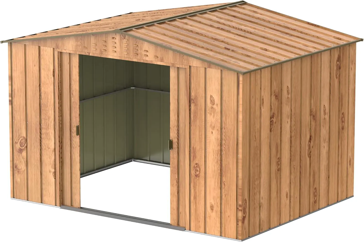 Abri de jardin en bois en métal 7,28 m² vue 7