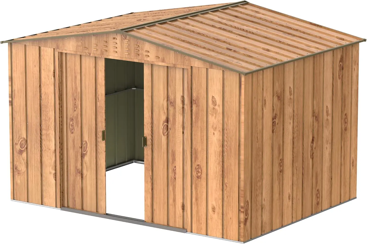 Abri de jardin en bois en métal 7,28 m² vue 8