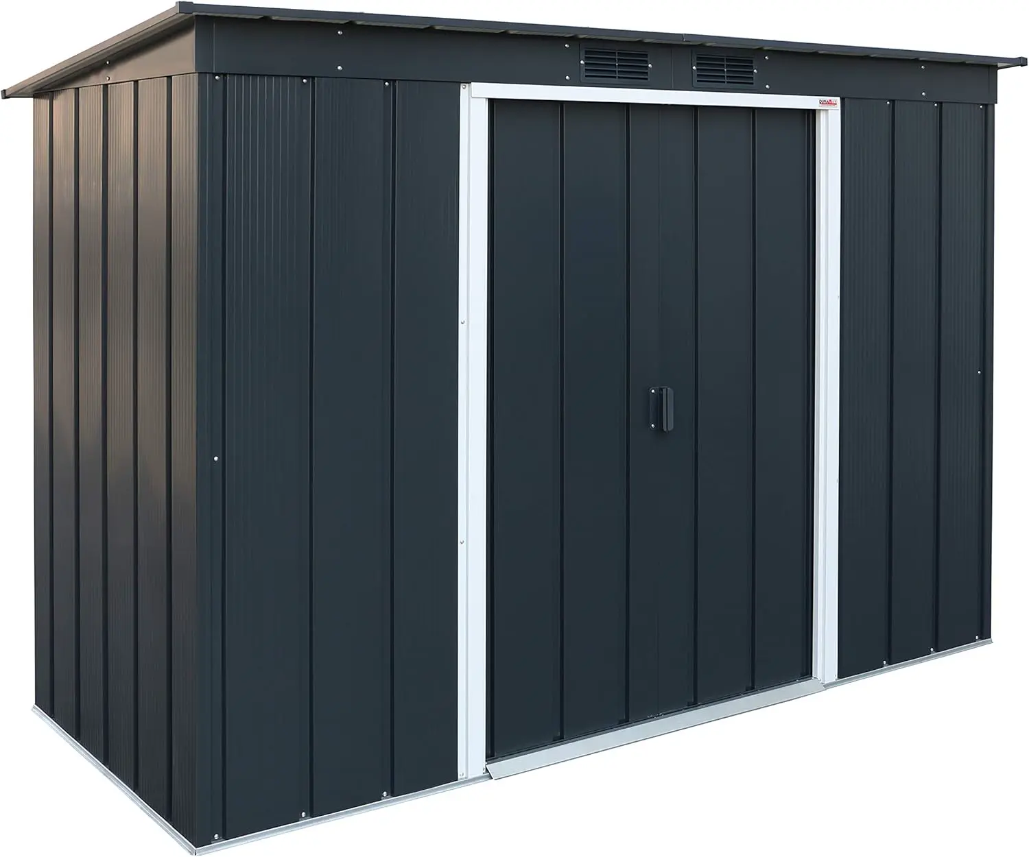 Abri de jardin en métal en métal anthracite 2,85 m² vue 1