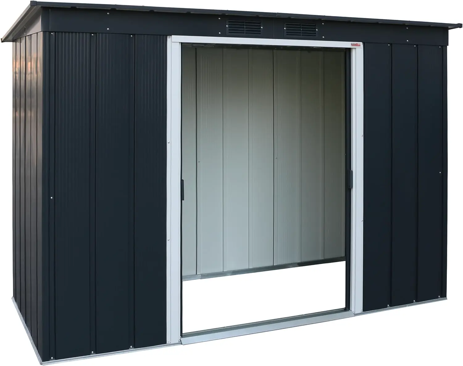 Abri de jardin en métal en métal anthracite 2,85 m² vue 7