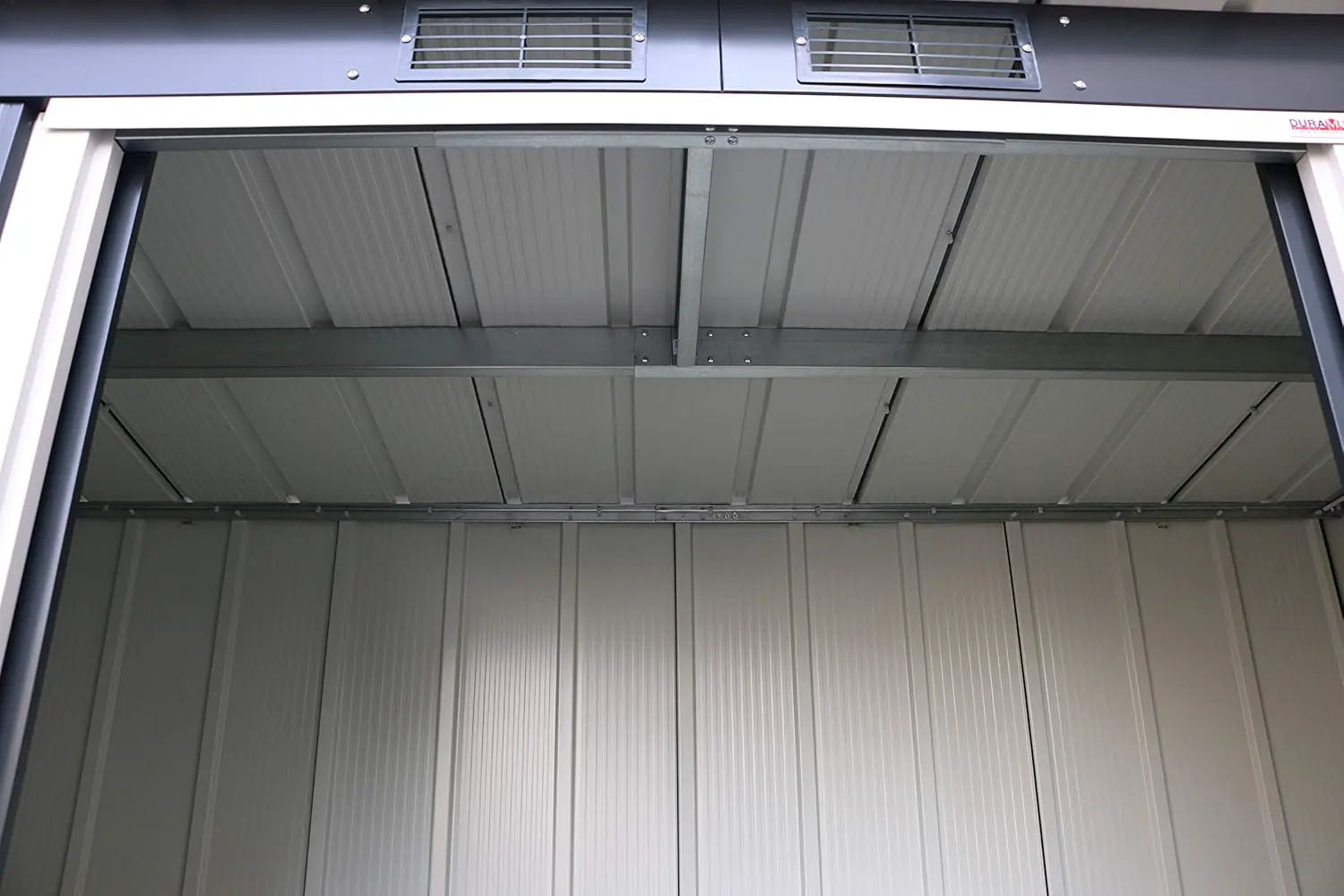 Abri de jardin en métal en métal anthracite 2,85 m² vue 10